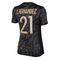 Fotballdrakt Dame Paris Saint-Germain Lucas Hernandez #21 Tredjedrakt 2023-24 Kortermet